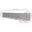 vidaXL Perrera de exterior con toldo acero galvanizado plata 2x10x2,5m, , large indicador imagen numero 9